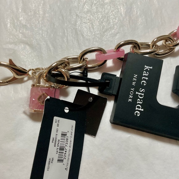 Kate Spade Chain Link Belt - Gold/Pink - NWT - Picture 5 of 15